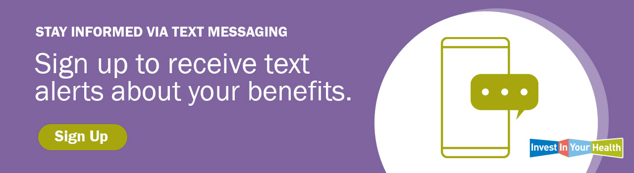 sign up to receive text alerts